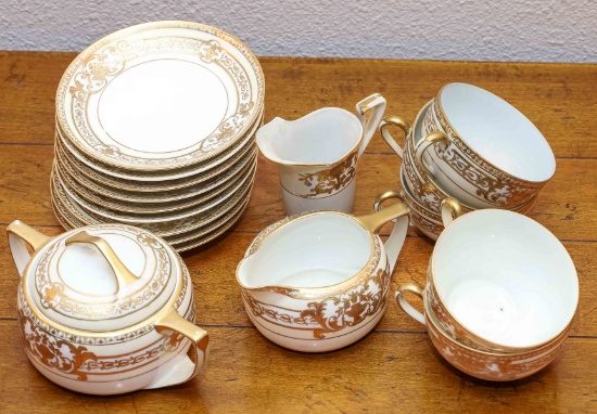 Vintage Noritake Tea - Coffee Items: Cups, Saucers, Creamers & Sugar Bowl