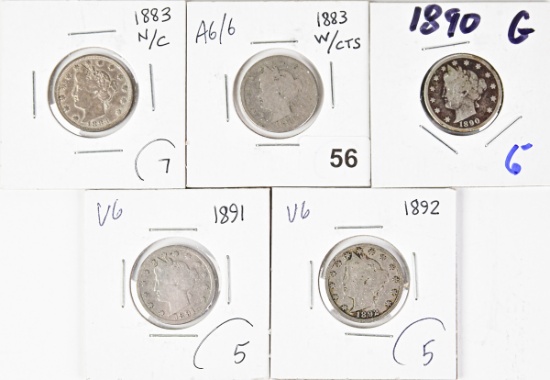5 Liberty V Nickels