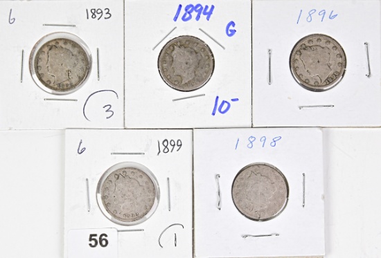 5 Liberty V Nickels