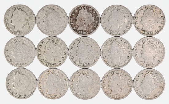 15 Liberty V Nickels