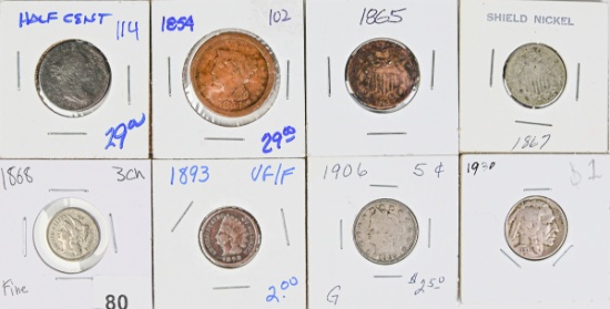8 Collectible Coins;