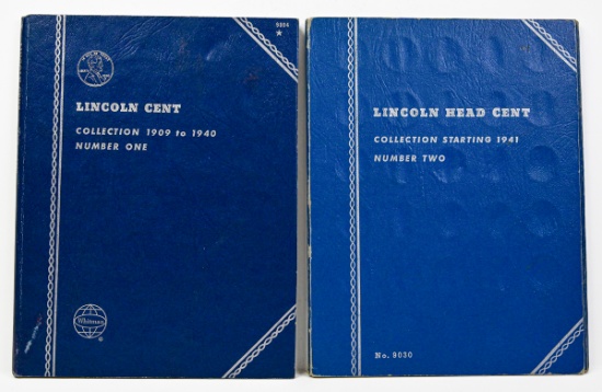 2 Lincoln Head Cent Books; 1909-1940 & 1941-