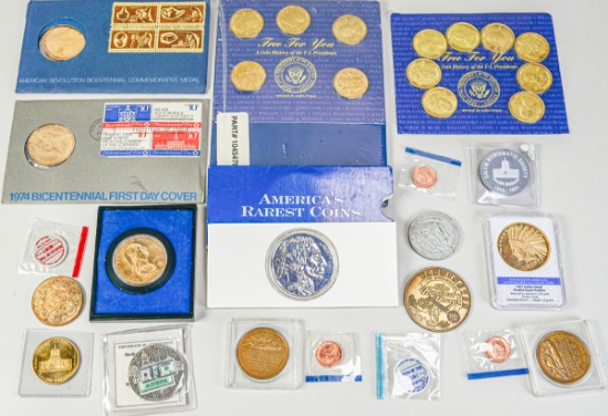 2nd Misc Bag Of Tolken's, Medals, Medallions & More