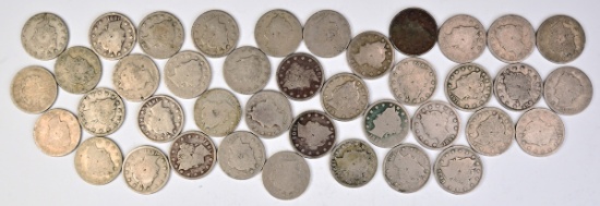 40 Liberty V Nickels: Various Dates