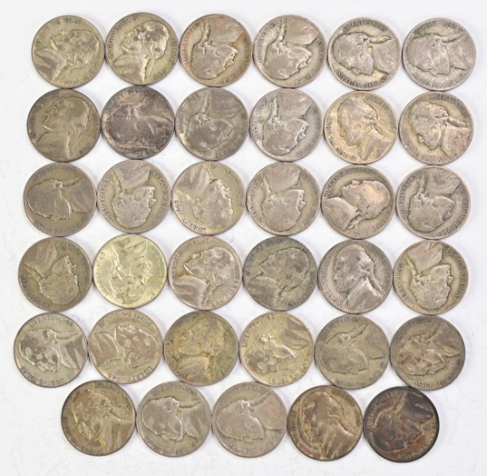 35 Wartime Nickels, 35% Silver