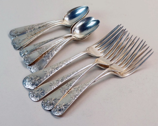 Sterling Silver Forks & Spoons, 471.9 Grams