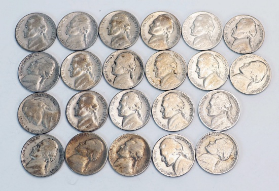 22 Wartime Nickels, Ca. 1944S