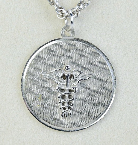 Sterling Silver Medical Alert Pendant & Chain