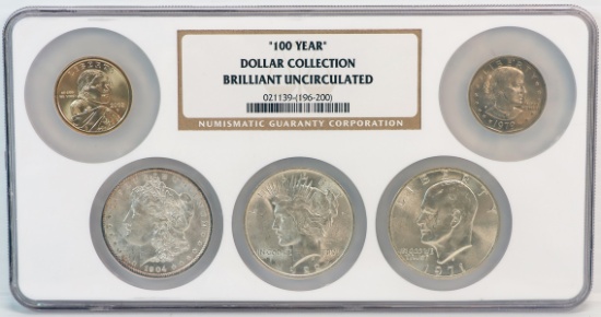 "100 Year" Dollar Collection - Brilliant Uncirculated