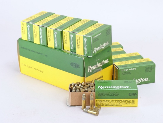 Remington 22 High Velocity Rim Fire Cartridges Ammo, 500 Rds.