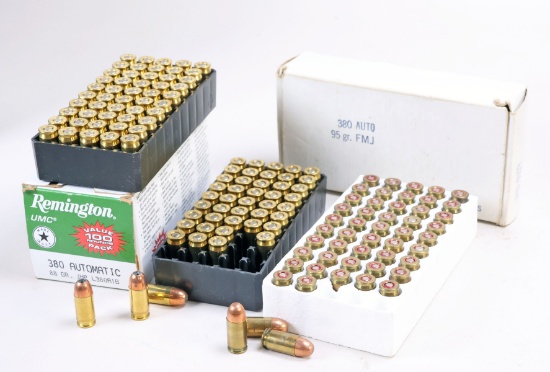 Remington 380 Auto & 380 Auto 95 Gr. FMJ Cartridges, 150 Rds.