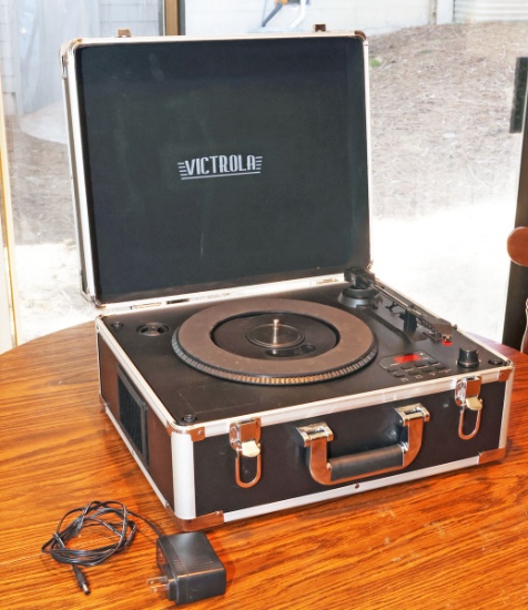 Victrola Bluetooth Turntable w/ CD Player - Portable Record Player