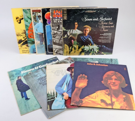 Vintage Vinyl LPs - Simon & Garfunkel, Carly Simon, John Sebastian & More