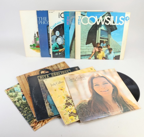 Vintage Vinyl LPs - Judy Collins, Rita Coolidge, Cowsills, America & More