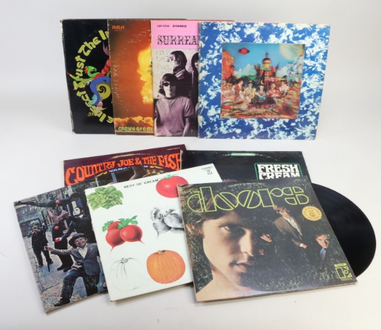 Vintage Vinyl LPs - Doors, Rolling Stones, Jefferson Airplane, Cream & More