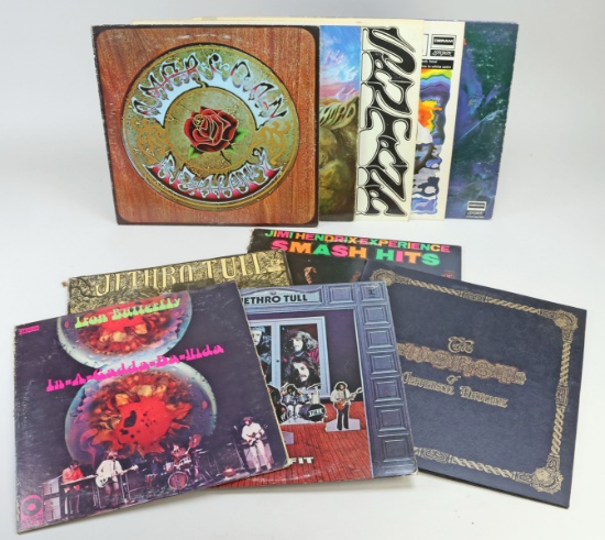 Vintage Vinyl LPs - Grateful Dead, Santana, Moody Blues, Tull, Iron Butterfly, Hendrix