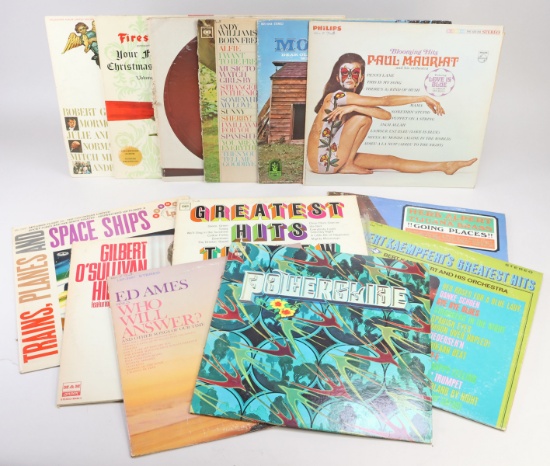 Vintage Vinyl LPs - Paul Mauriat, Gilbert O'Sullivan, Ed Ames, Herb Alpert & More