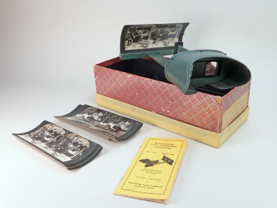 The Keystone No. 35 Eye Comfort Stereoscope w/ Slides