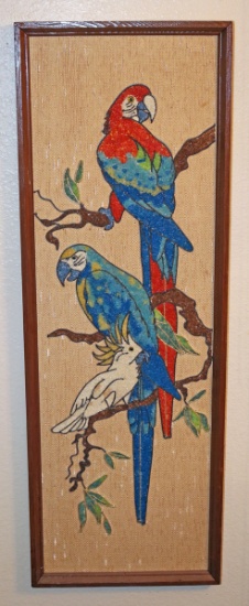 Mid-Century Parot Wall Art