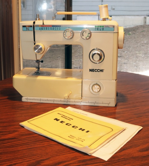 Necchi Model 535FA Sewing Machine w/ Manual