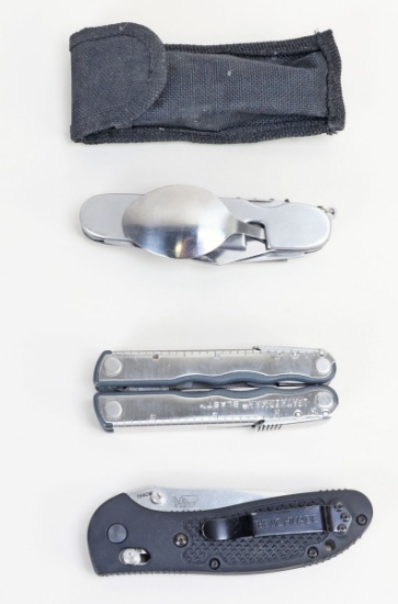 Leatherman Blast Multi-Tool & Benchmade 154CM Folding Knife, Folding Utensils