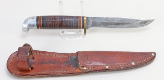Western Fixed Blade Boy Scout Knife w/ Sheaf