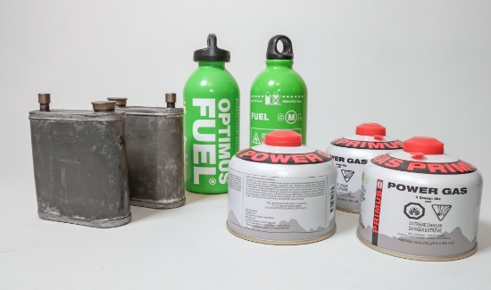 Assorted Camping - Outdoor Gas, Fuel Containers