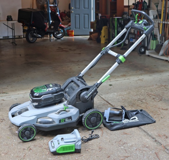 EGO 21" Electric Self Propelled  Lawn Mower w/ Charger and Bag