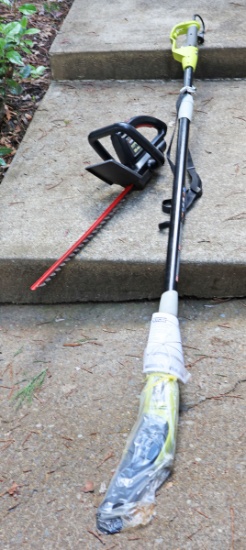 Ryobi Electric Pole Saw & Craftsman Electric Hedge Trimmer