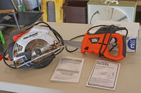 Black & Decker Circular Saw & Electric Reciprocating Saw