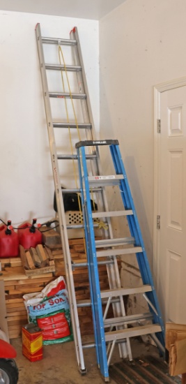 Keller 6' Fiberglass Step Ladder & 17' Extension Ladder