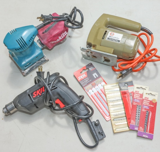 Sander, Power Drill & Skill Saw