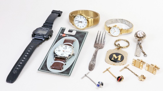 Quartz Watches, Cuff Links, Tie Tacs & More