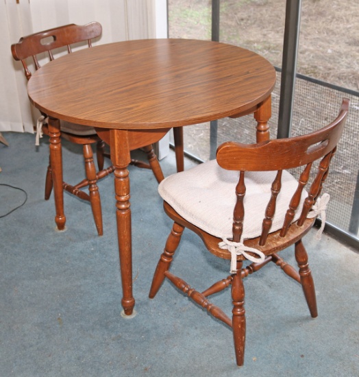 Laminate Top Dinette Table w/ 2 Chairs