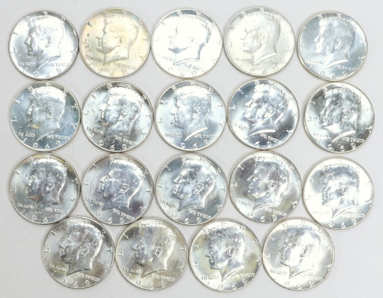 19 - 1969 Kennedy Half Dollars
