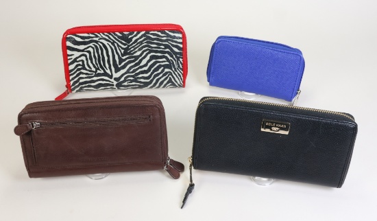 Cole Haan Wallet & 3 Unmarked Wallets