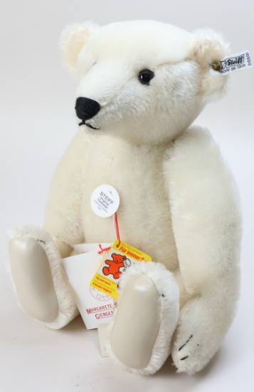 German Steiff Bear, White, #0158/41, Collectors Edition 1985