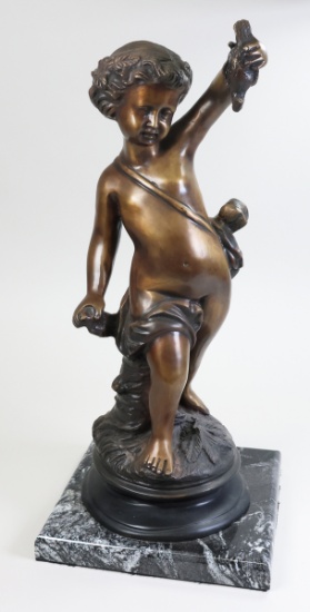 Bronze Cherub - Angel  Statue