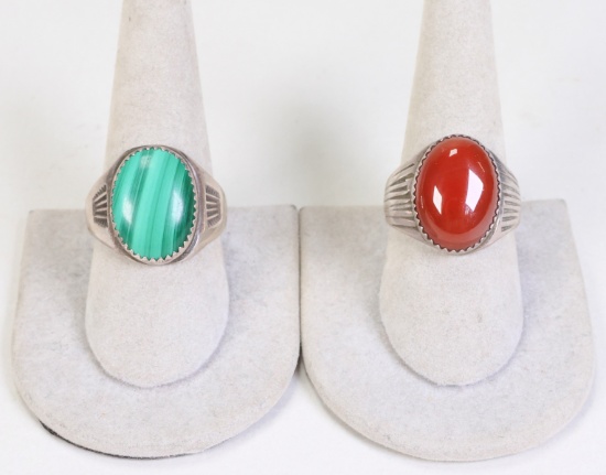 2 Sterling Southwest Style Rings