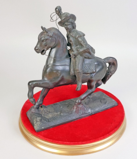Bronze Finished "Rider on Horse"