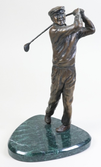 Bronze Statue of Golfer