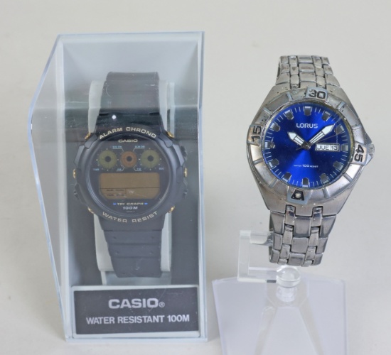 Casio Alarm Chrono & Lorus Dive Style Watch
