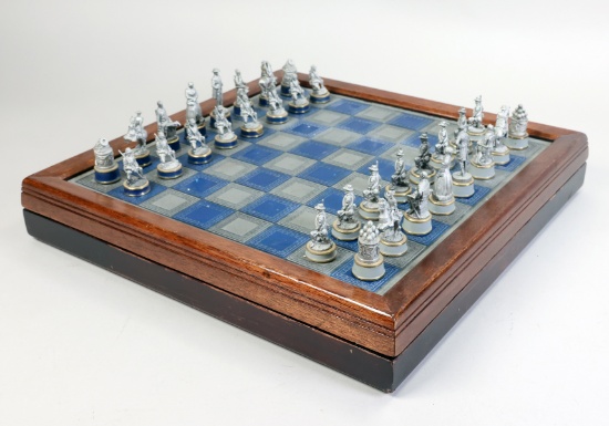 Franklin Mint Civil War Chess Set
