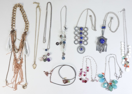 10 Semi-Precious Bead & Costume Necklaces – Never Worn