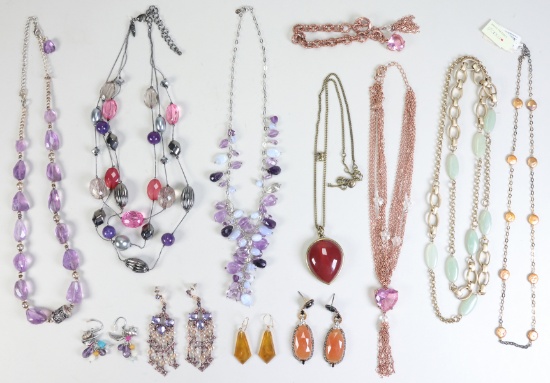 Contemporary Jewelry Bundle Necklaces, Earrings & Bracelet