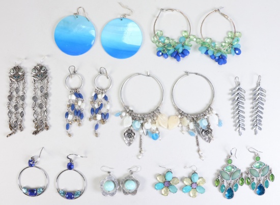 10 Beaded Dangle Earrings