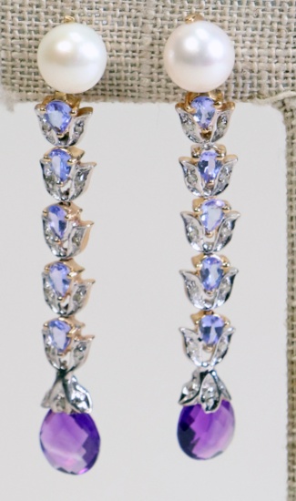 14k Drop Earrings