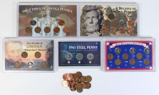 Commemorative Lincoln Penny Coin Sets + Lincoln Pennies