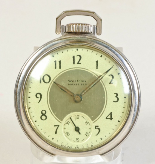 Vintage Westclox "Pocket Ben" Pocket Watch, Ca. 1933 - 1942