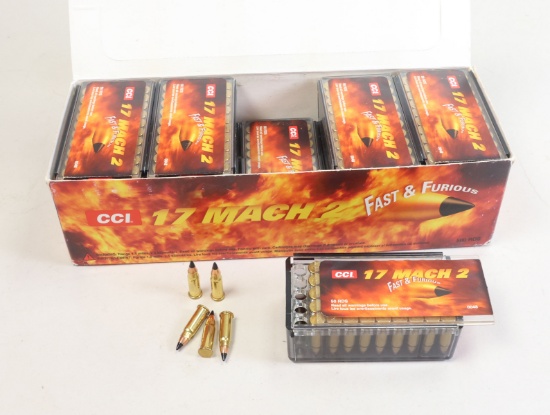 CCI 17 Mach 17 Mach Cartridges, 500 Rds.